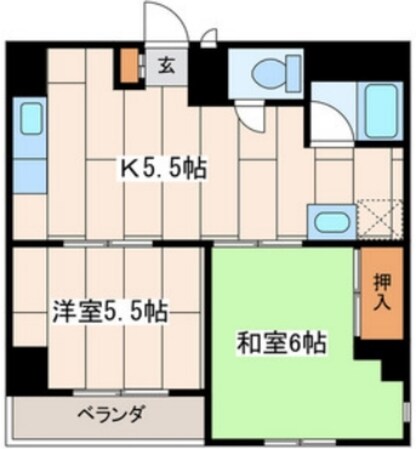 イーグルハイツの物件間取画像